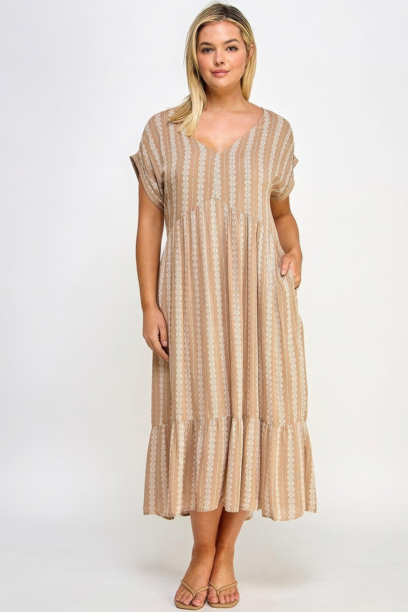 Boho Maxi Dress W/ Slip - AMIClubwear