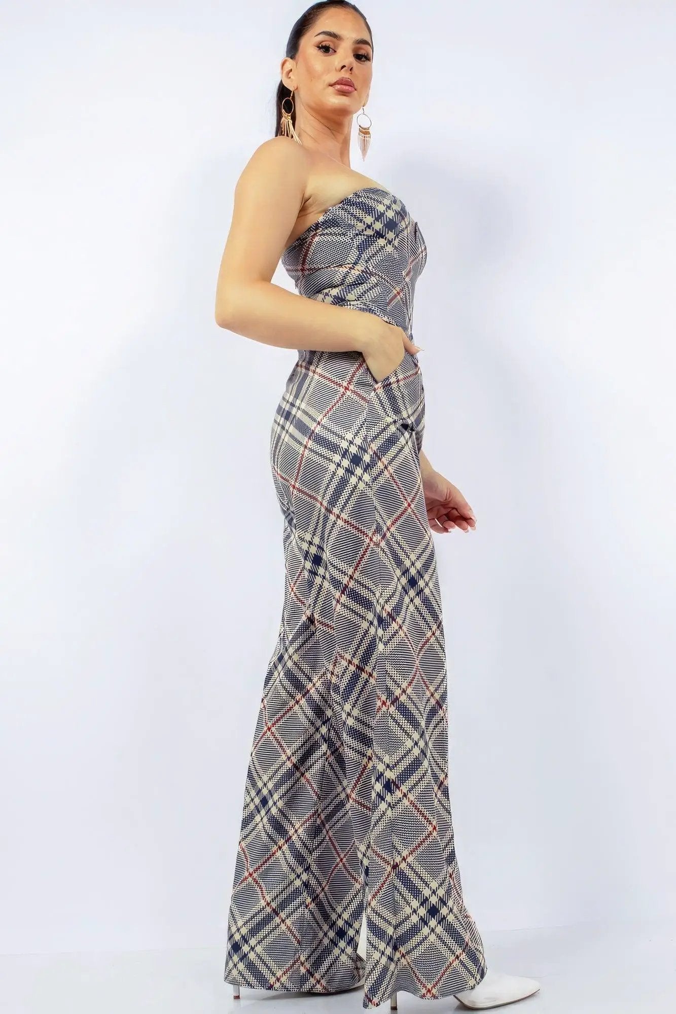 Bustier Top & Wide Pants Set