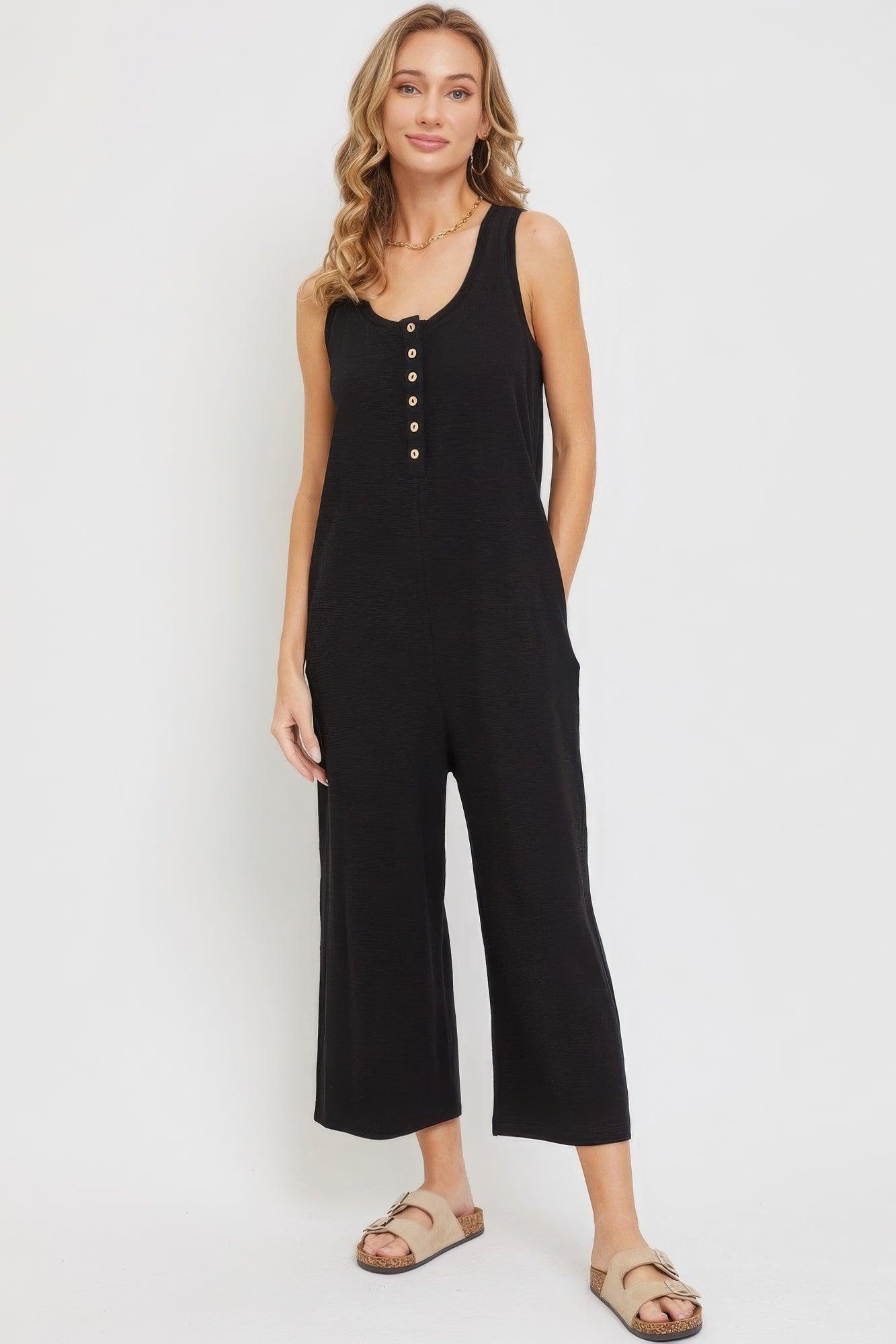 Buttondown Jumpsuit - AMIClubwear