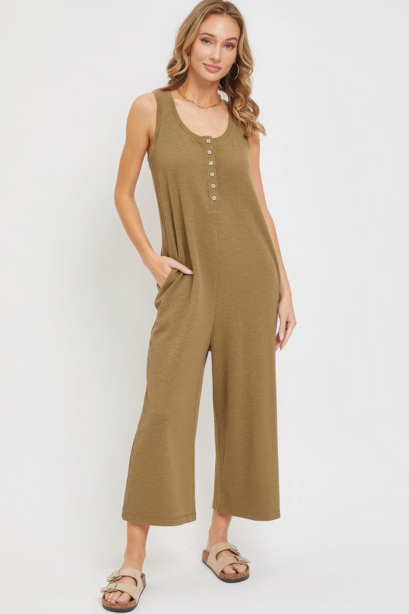 Buttondown Jumpsuit - AMIClubwear