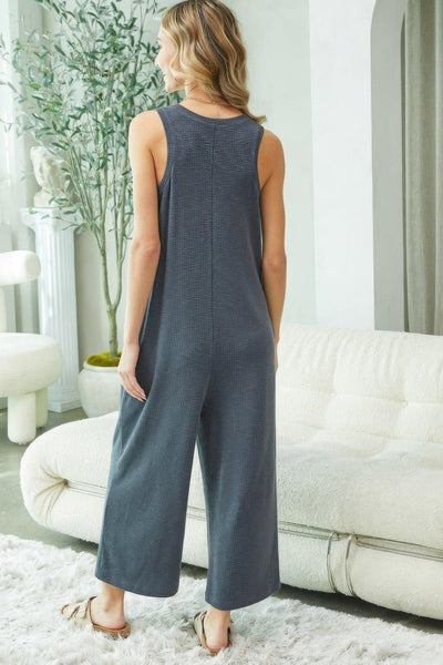 Buttondown Jumpsuit - AMIClubwear