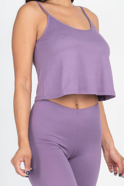 Cami Top And Leggings Set - AMIClubwear