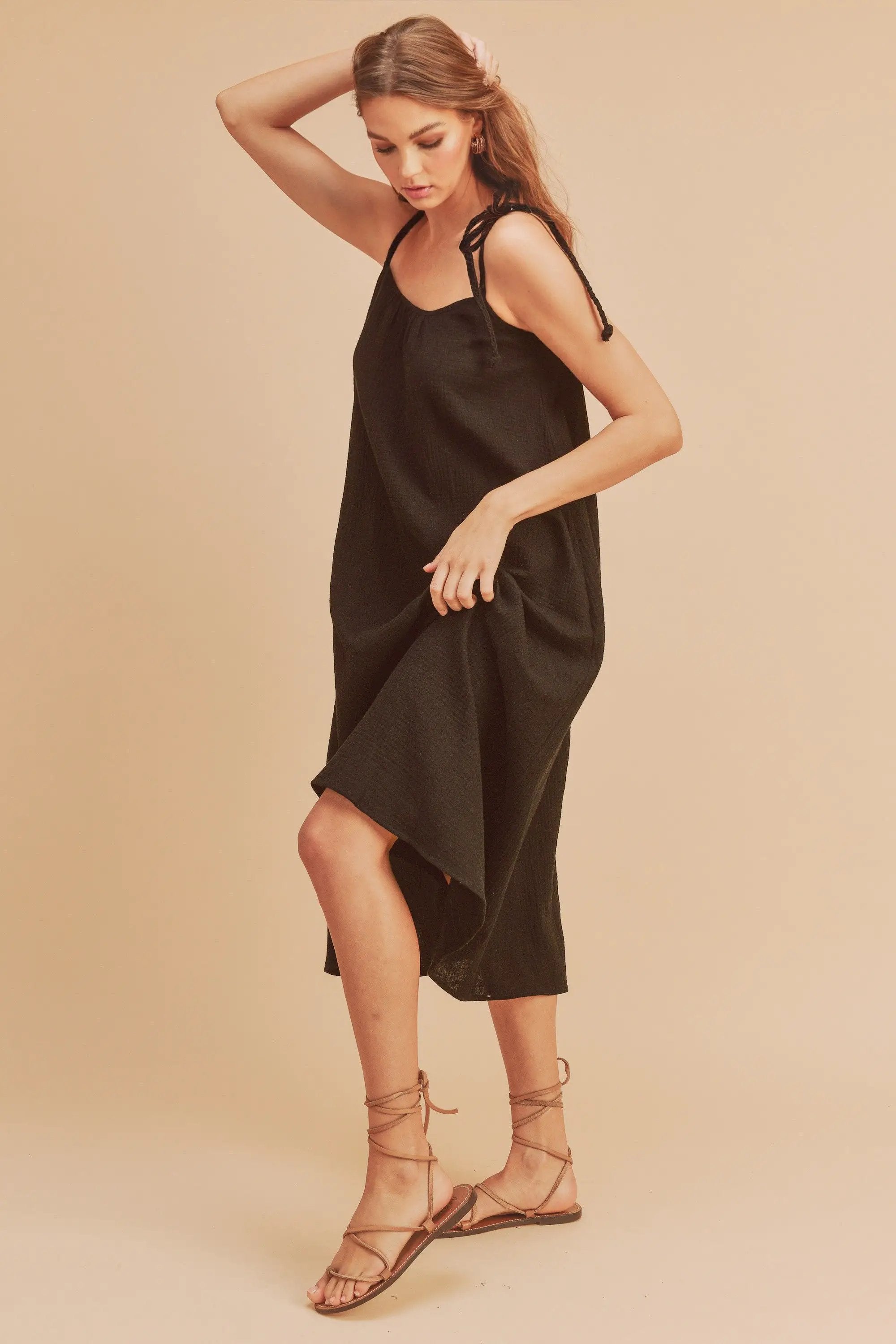 Aemi+Co Midi Cami Dress with Pockets