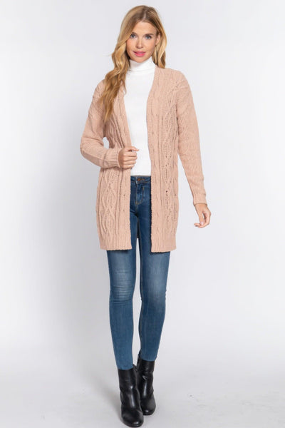 Chenille Sweater Cardigan - AMIClubwear