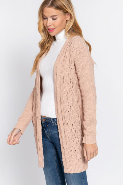 Chenille Sweater Cardigan - AMIClubwear