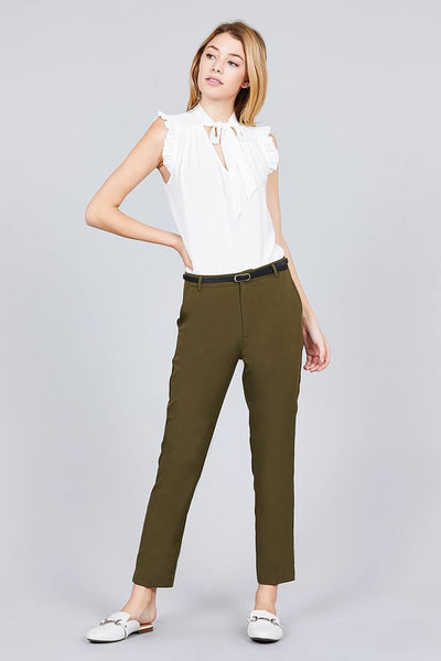 Classic Woven Pants W/belt - AMIClubwear