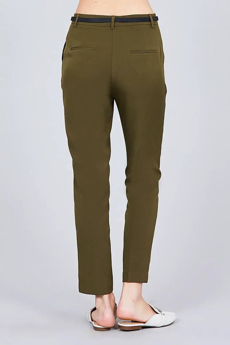 Classic Woven Pants W/belt