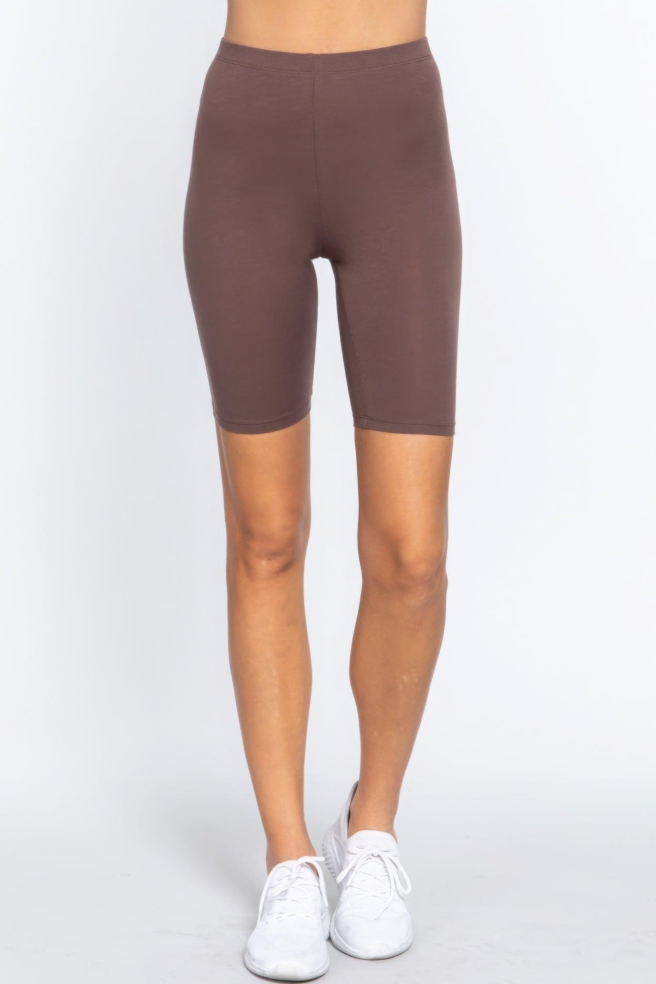 Cotton Jersey Short Leggings - AMIClubwear