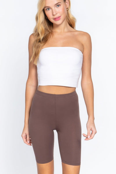 Cotton Jersey Short Leggings - AMIClubwear