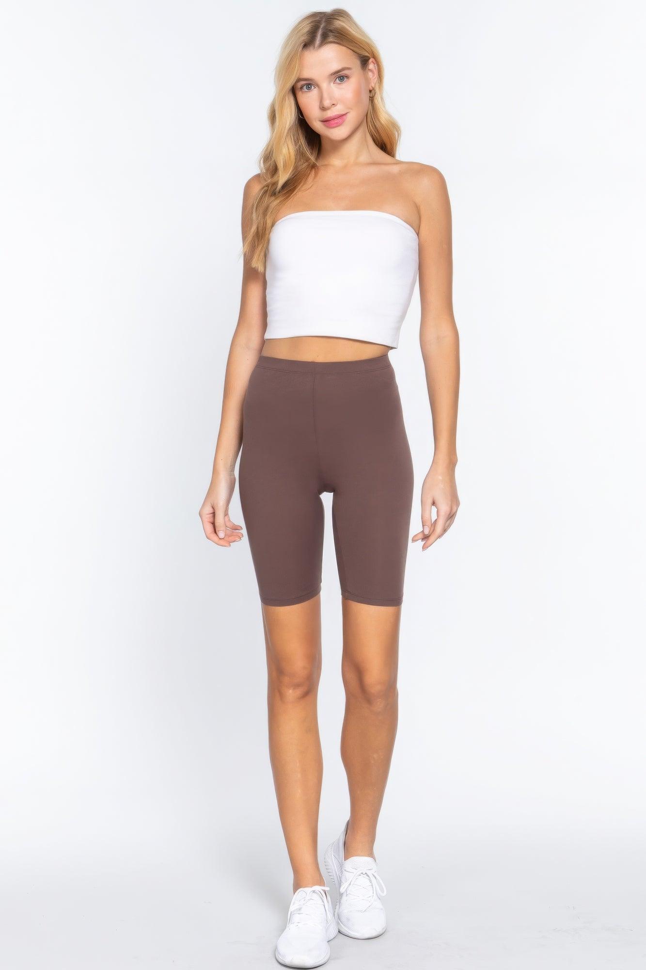 Cotton Jersey Short Leggings - AMIClubwear