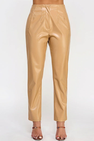 Faux Leather Pants - AMIClubwear