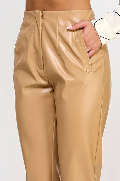 Faux Leather Pants - AMIClubwear