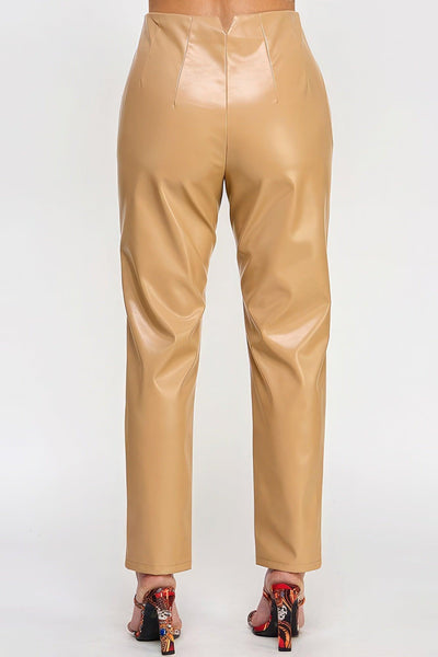 Faux Leather Pants - AMIClubwear