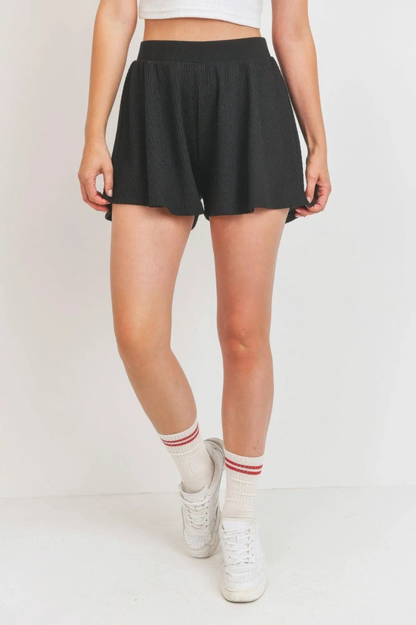 Flounce Shorts Micro Waffle