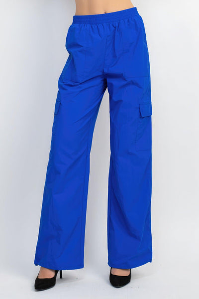 High-rise Cargo Parachute Pants - AMIClubwear