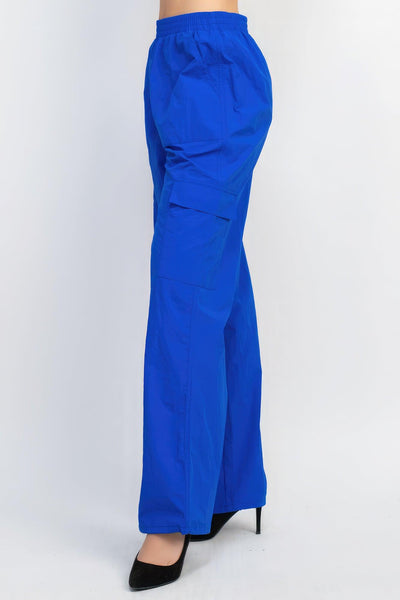 High-rise Cargo Parachute Pants - AMIClubwear