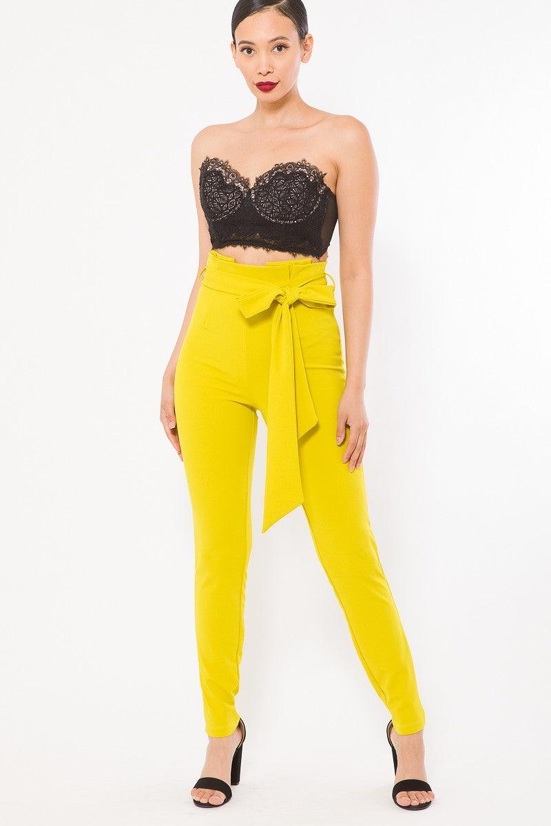 High Waist Fashion Skinny Pants - AMIClubwear