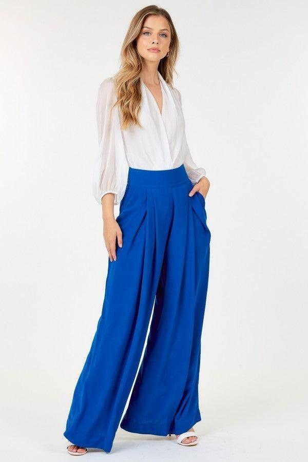 High Waist Palazzo Pants - AMIClubwear