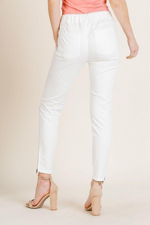 High Waist Skinny Moto Pant - AMIClubwear