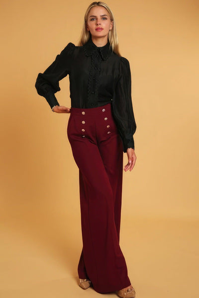 High Waisted Dressy Pants - AMIClubwear