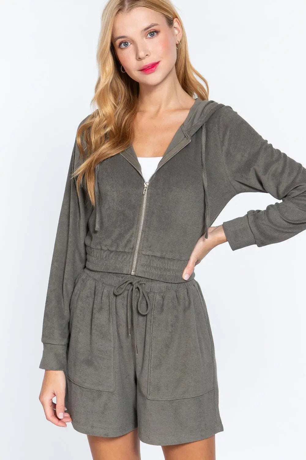 Hoodie Terry Towelling Jacket