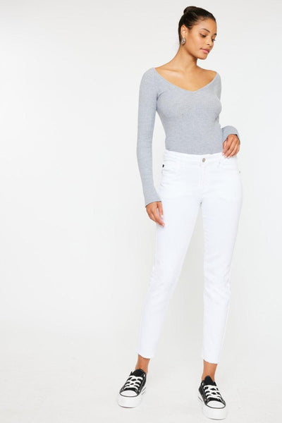 Kancan Mid Rise Ankle Skinny Jeans - AMIClubwear