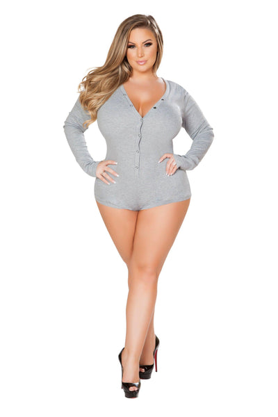 LI211 - Cozy and Comfy Sweater Romper - AMIClubwear