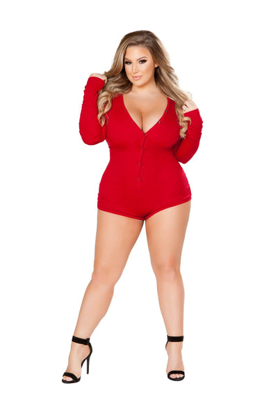 LI211 - Cozy and Comfy Sweater Romper - AMIClubwear