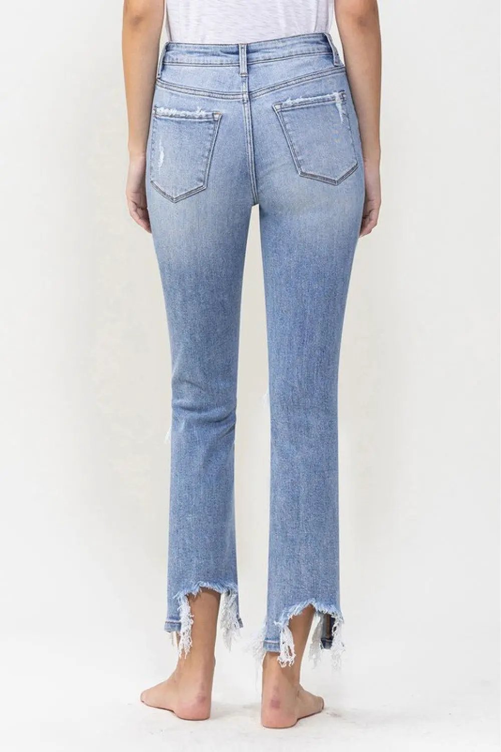 Lovervet Full Size Courtney Super High Rise Kick Flare Jeans