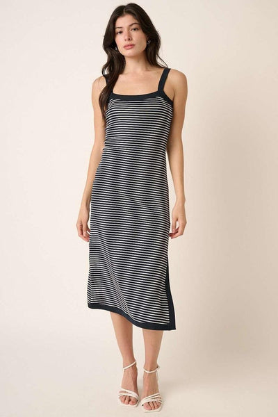 Mittoshop Contrast Striped Midi Cami Dress - AMIClubwear