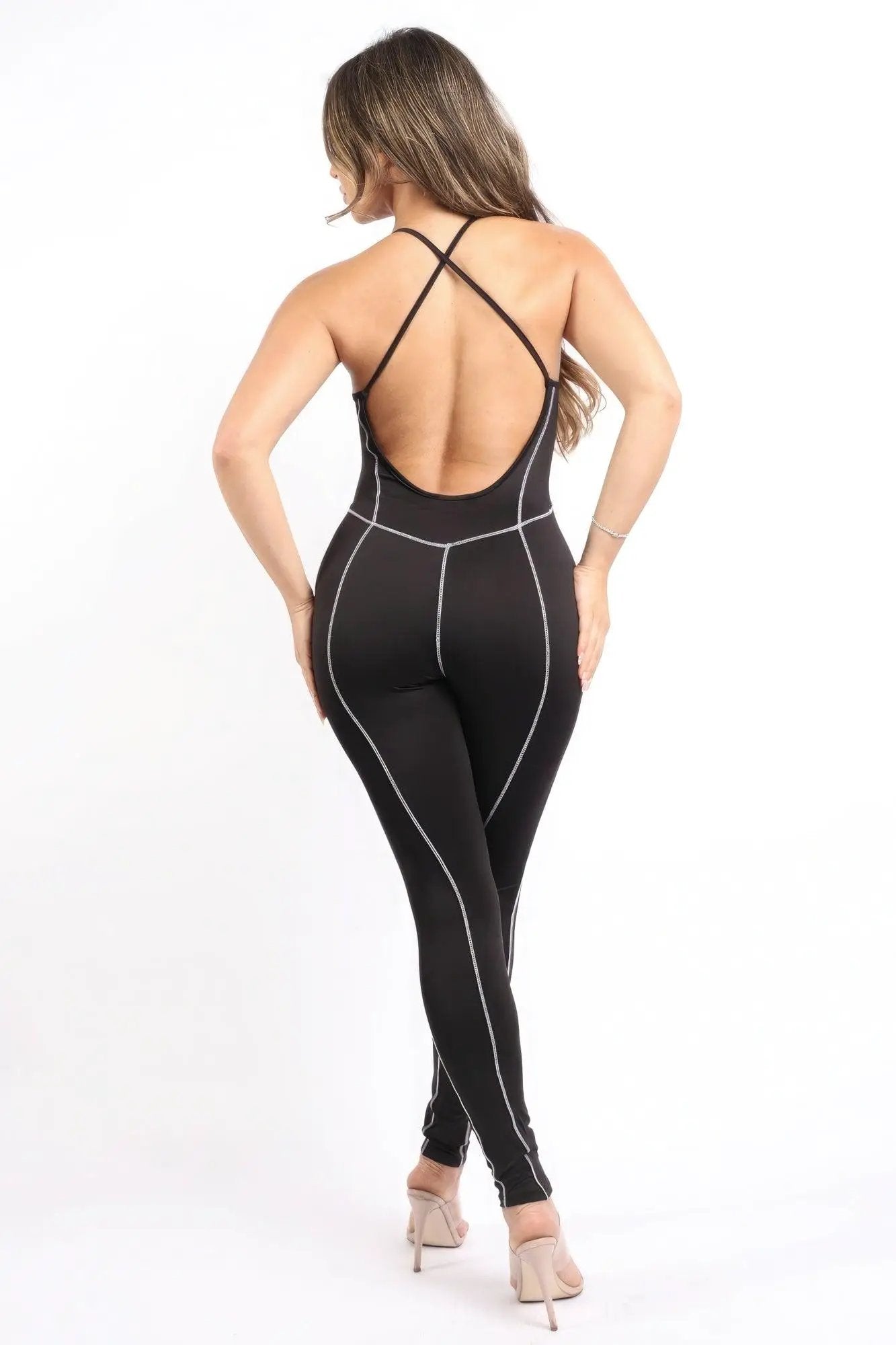 Overlock Line Jumpsuit