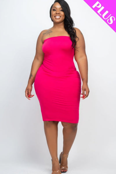 Plus Tube Bodycon Dress - AMIClubwear