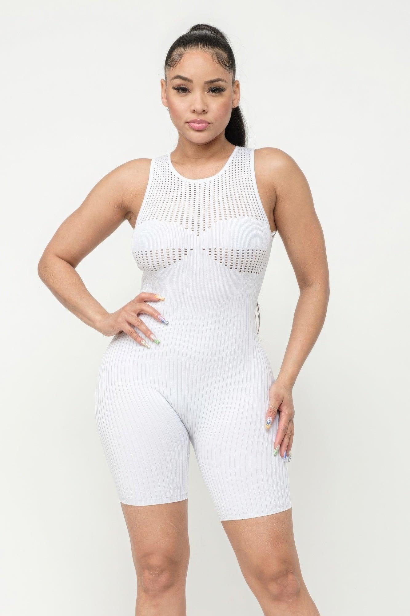 Poinetlle Stitch Romper - AMIClubwear