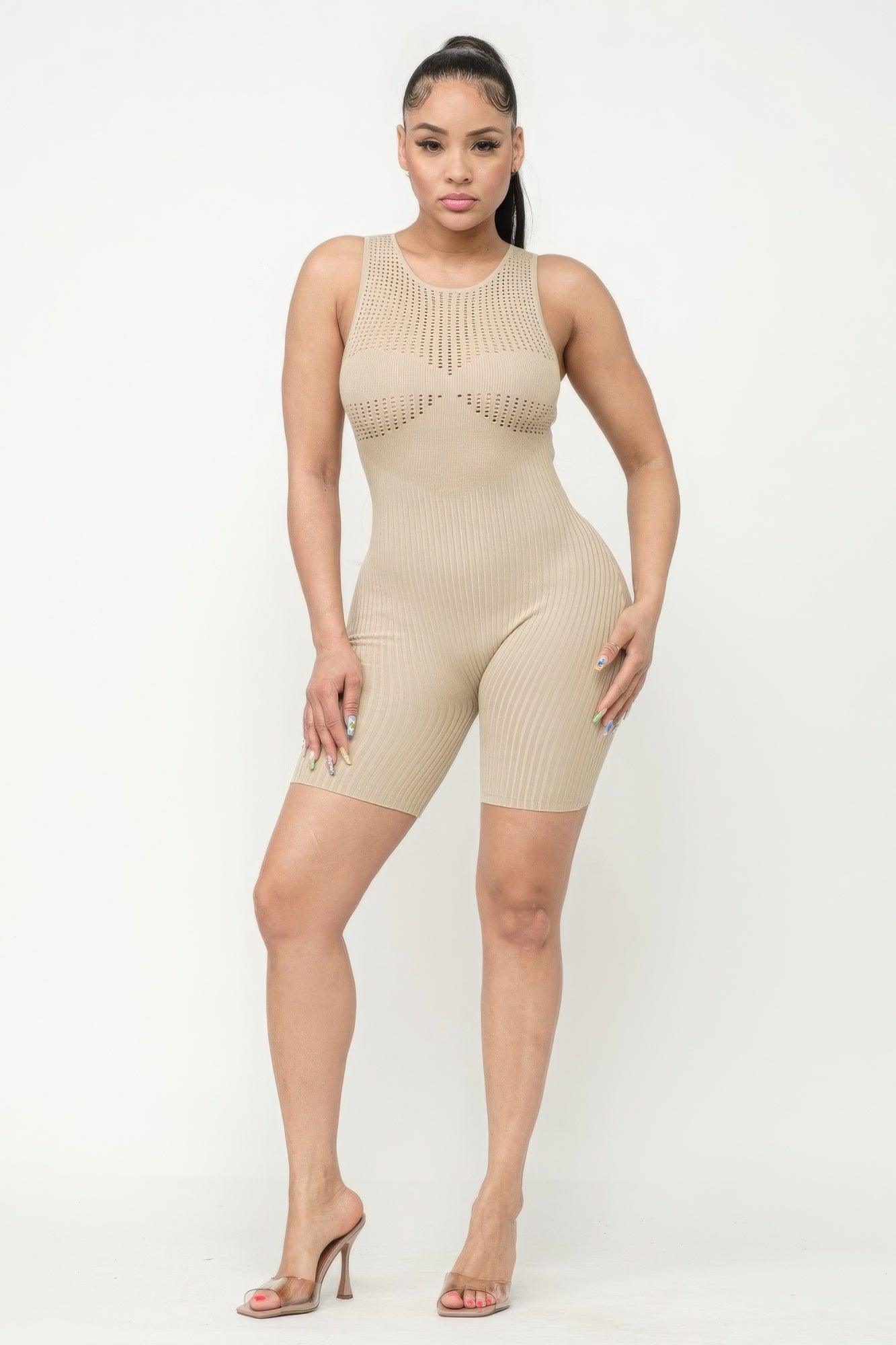 Poinetlle Stitch Romper - AMIClubwear