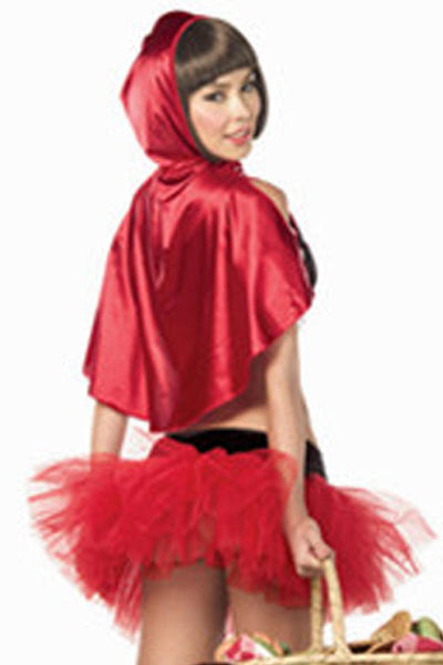 Red Black Little Red Riding Hood 3 Pc Costume - AMIClubwear