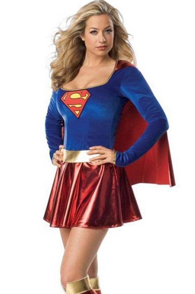 Red Blue Sexy Wonder Woman Hero 4 Pc Costume – AMIClubwear