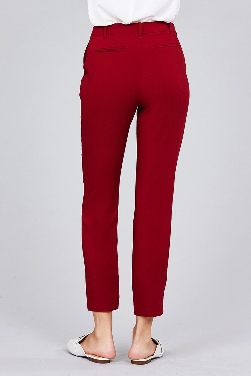 Seam Side Pocket Classic Long Pants - AMIClubwear