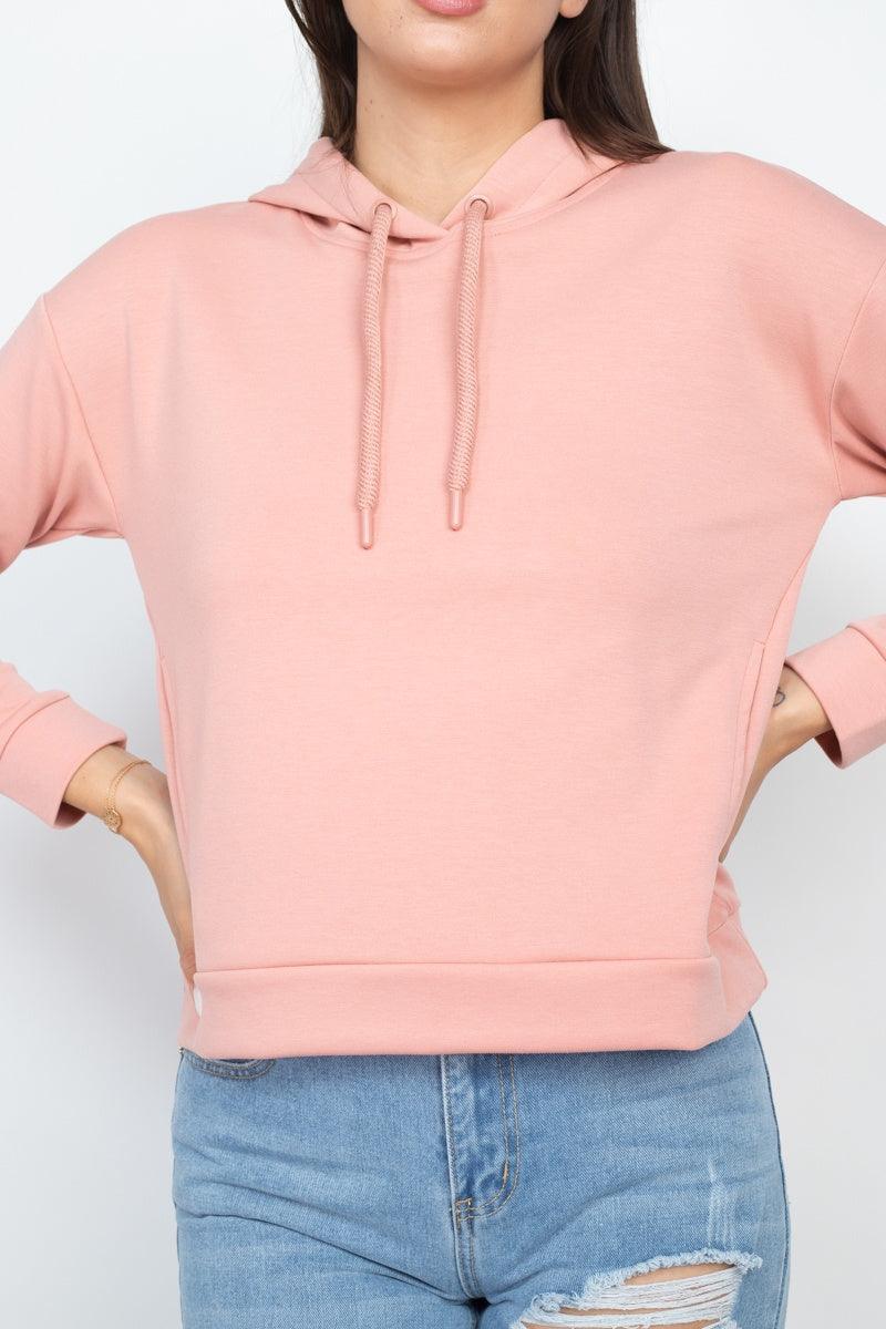 Self-tie Drawstrings Hoodie - AMIClubwear