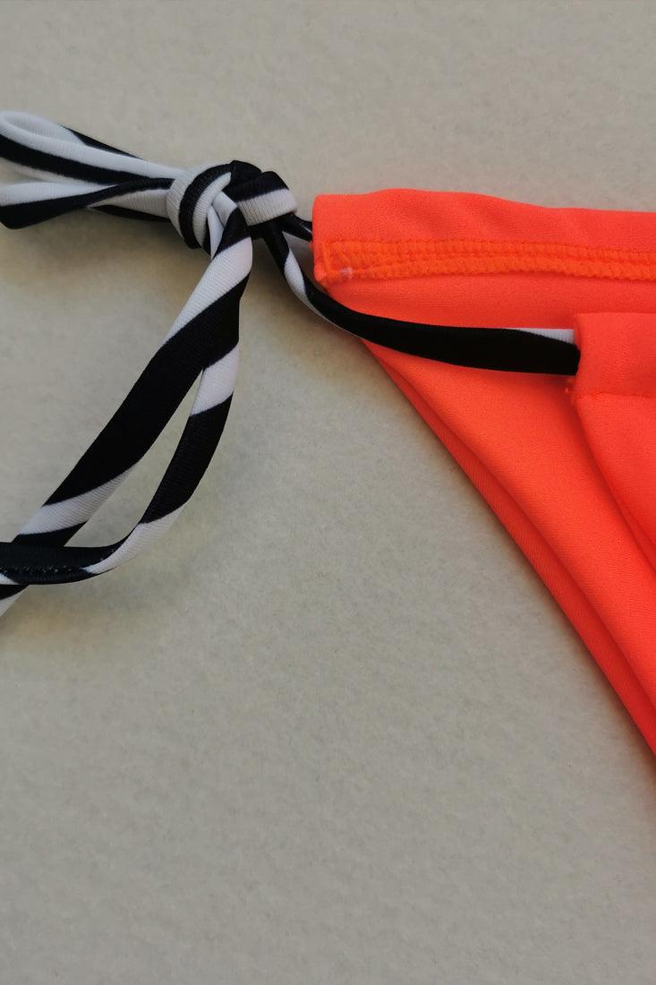 Sexy Zebra With Orange 2pc Bikini - AMIClubwear