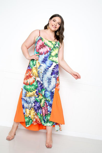 Splice Tropical Dress - AMIClubwear