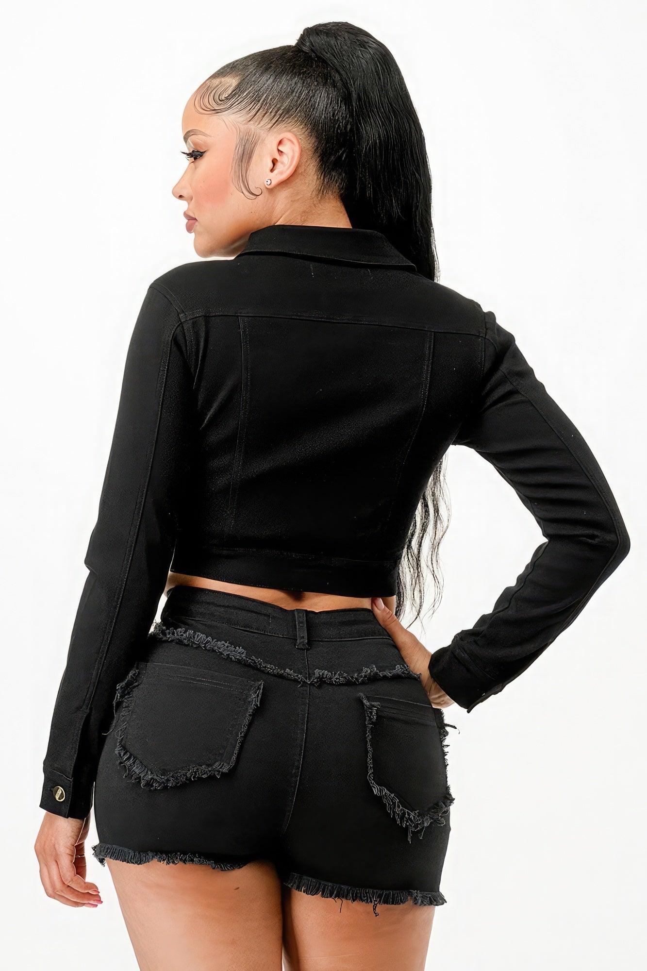 Super Stretchy Cropped Jacket - AMIClubwear