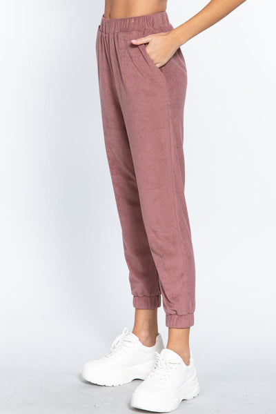 Terry Towelling Long Jogger Pants - AMIClubwear