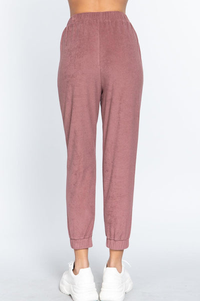 Terry Towelling Long Jogger Pants - AMIClubwear