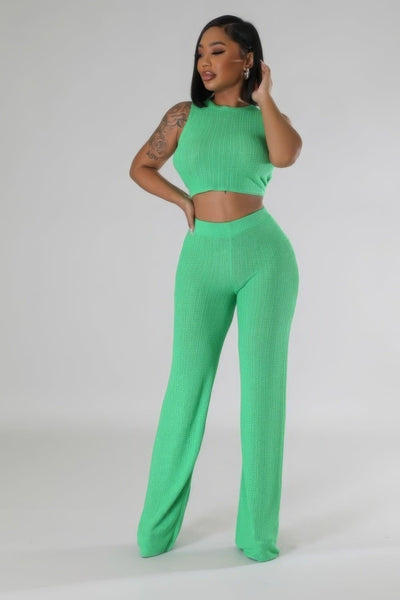 Two Pieces Pant Set - AMIClubwear