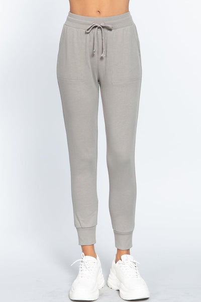 Waist Band Long Sweatpants With Pockets - AMIClubwear