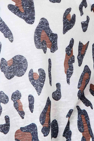 Double Take Leopard Long Sleeve Cardigan - AMIClubwear