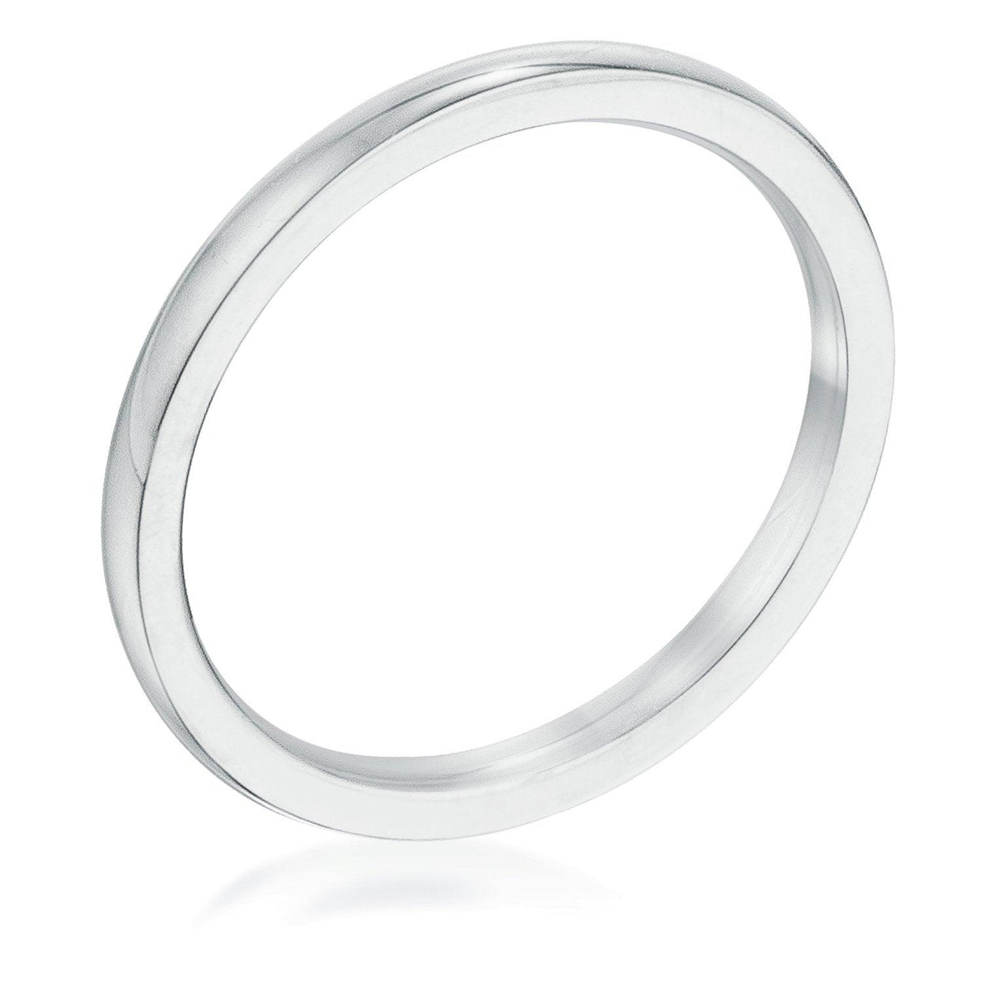 2 mm Stainless Steel Wedding Band - AMIClubwear