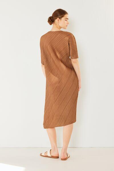 Marina West Swim Pleated Dolman Sleeve Dress - AMIClubwear