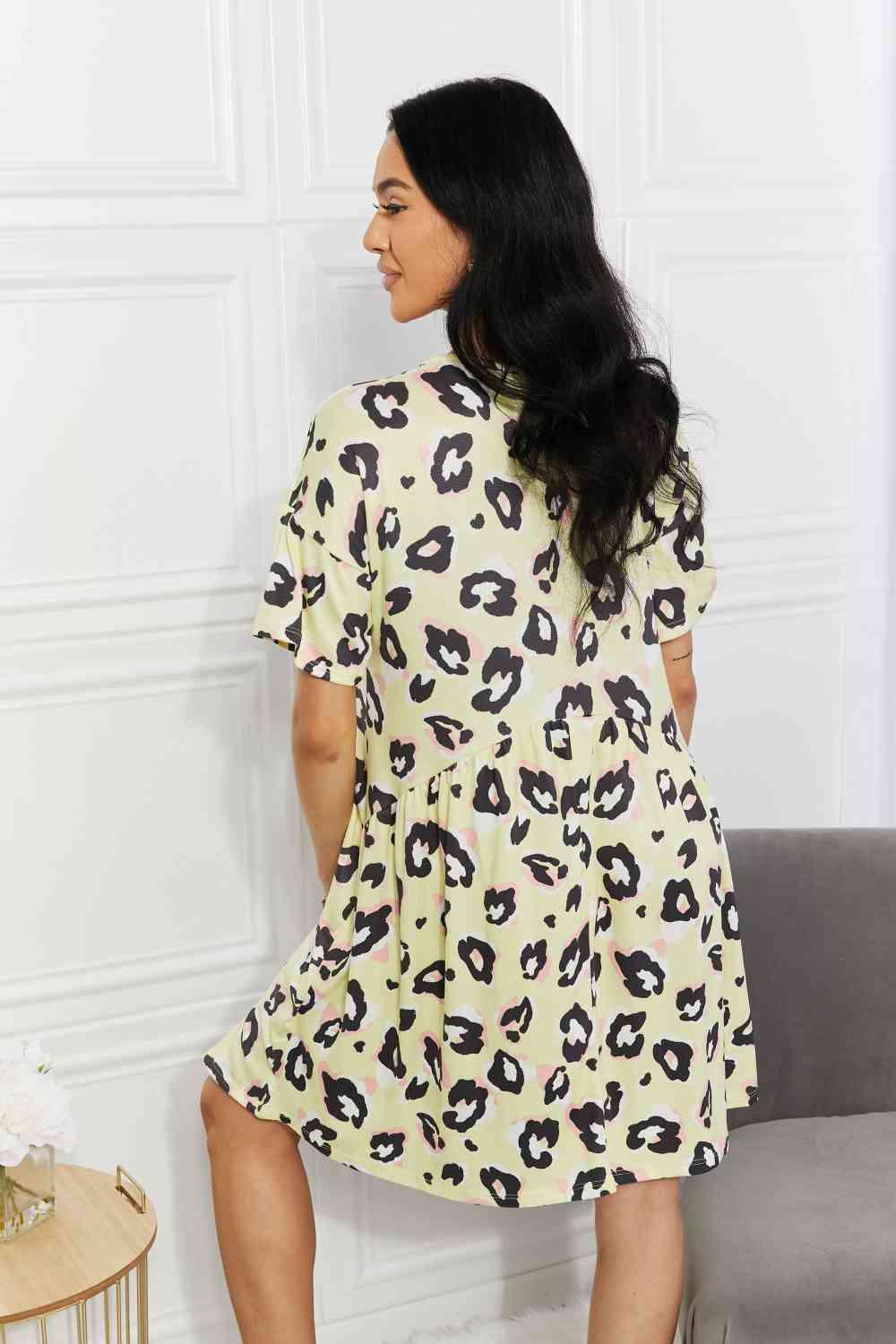 BOMBOM Take It Easy Animal Print Dress - AMIClubwear
