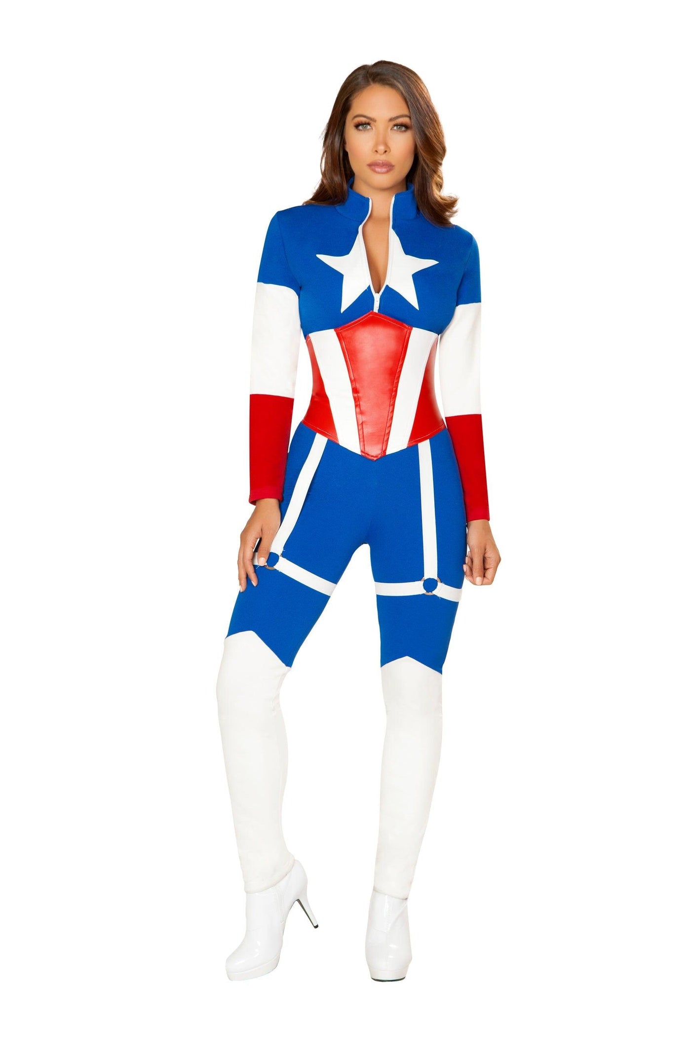 4852 - Roma Costume 2pc American Commander Marvel Captain America